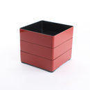 Japanese Black & Red Sakura Lacquer Bento Box with Lid 13.5cm