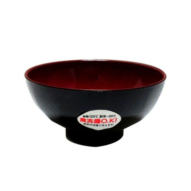 11.5cm Black & Red Lacquer Bowl