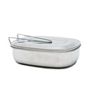 Mess Tin (Stainless Steel/Foldable Handle/For Outdoor/600 mL/16.5x12.6x5cm/SMCol(s): Silver)