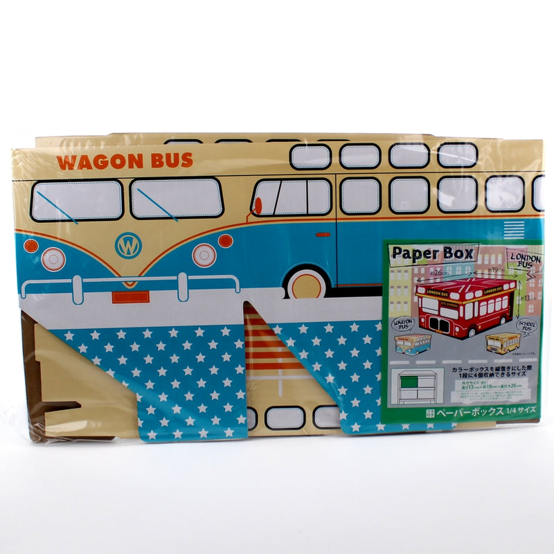 Storage Box with Lid (Paper/Bus*3-Types/RD*YL*BL) | Oomomo Canada