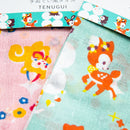 Tenugui Cotton Towel – Retro Animal Design