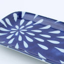 Rectangular Ceramic Plate – Chrysanthemum Design