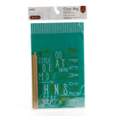 Amifa Gusset Typography Treat Bags Twist Ties (5pcs)