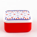 Amifa Plastic Lunch Box (Polish Flowers/Square/500mL)