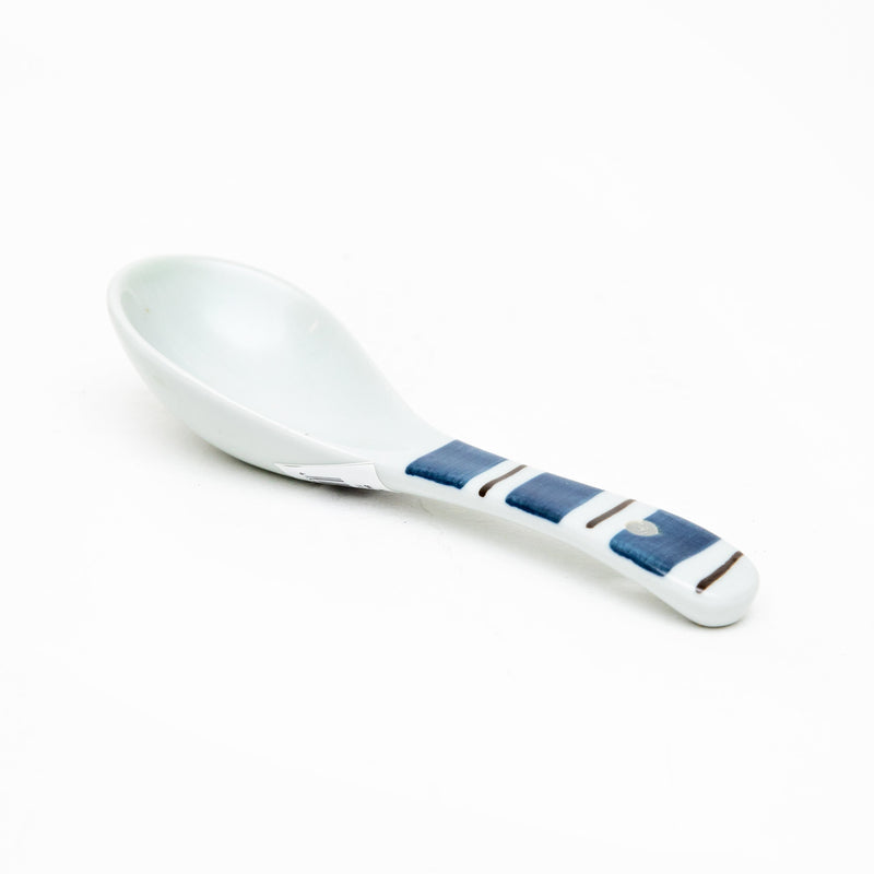 Chinese Spoon (Ceramic/Some Tokusa Ten Grass/3x15.8cm/SMCol(s): Blue,White)