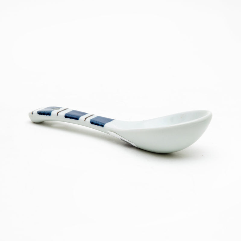 Chinese Spoon (Ceramic/Some Tokusa Ten Grass/3x15.8cm/SMCol(s): Blue,White)