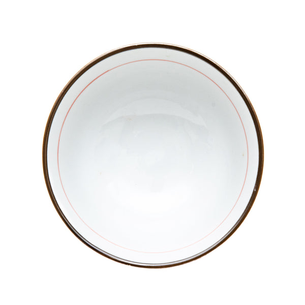 Rice Bowl (Ceramic/Brush Stroke Lattice/6cm/dia.11cm/SMCol(s): Red)