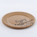 Kraft Paper Plates (18 cm, 12 Pack)