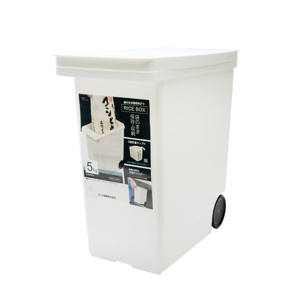 Rice Storage (PP/Elastomer/PS/With 150g Measuring Cup/5kg/32x32x16cm)
