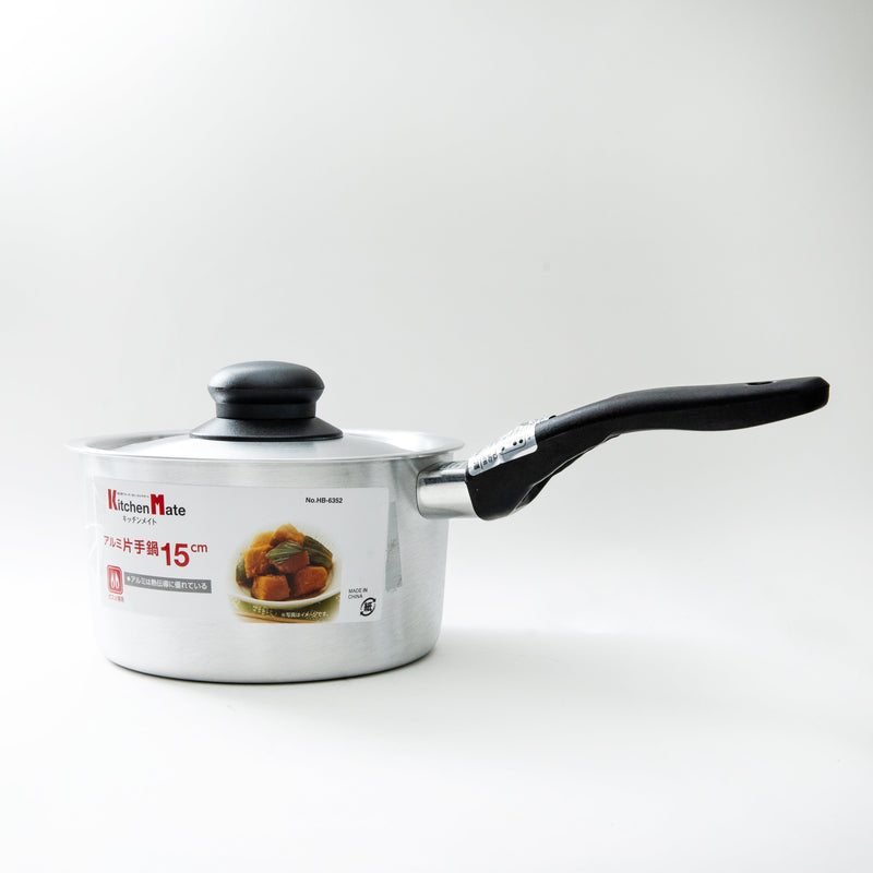 Pot (Aluminum/With Handle/Pot: ¯15cm, 1.9L/30.5x16.5x12cm/SMCol(s): Silver,Black)