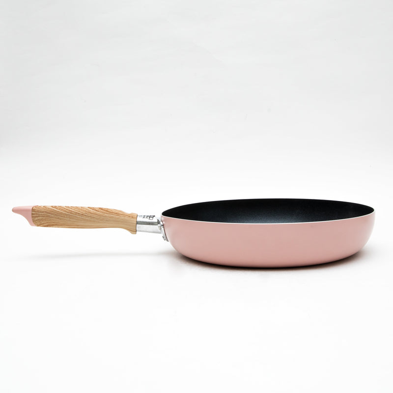 Frying Pan (Non-Stick/Fluorine Coating/Compatible with Induction & Gas Cooktops/28cm/48x28x10cm/SMCol(s): Pink)