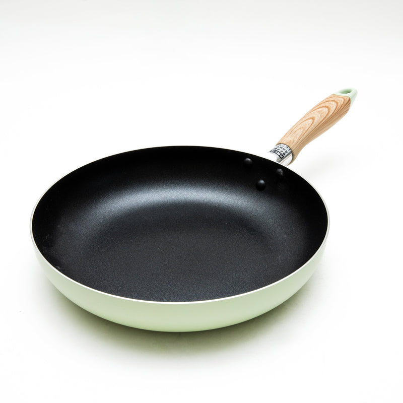 Frying Pan (Non-Stick/Fluorine Coating/Compatible with Induction & Gas Cooktops/26cm/44.5x26x7.5cm/SMCol(s): Green)