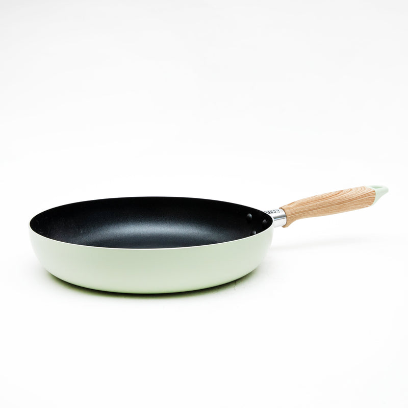 Frying Pan (Non-Stick/Fluorine Coating/Compatible with Induction & Gas Cooktops/28cm/48x28x10cm/SMCol(s): Green)