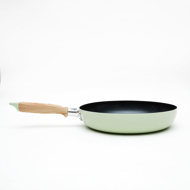 Frying Pan (Non-Stick/Fluorine Coating/Compatible with Induction & Gas Cooktops/28cm/48x28x10cm/SMCol(s): Green)