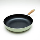 Frying Pan (Non-Stick/Fluorine Coating/Compatible with Induction & Gas Cooktops/28cm/48x28x10cm/SMCol(s): Green)