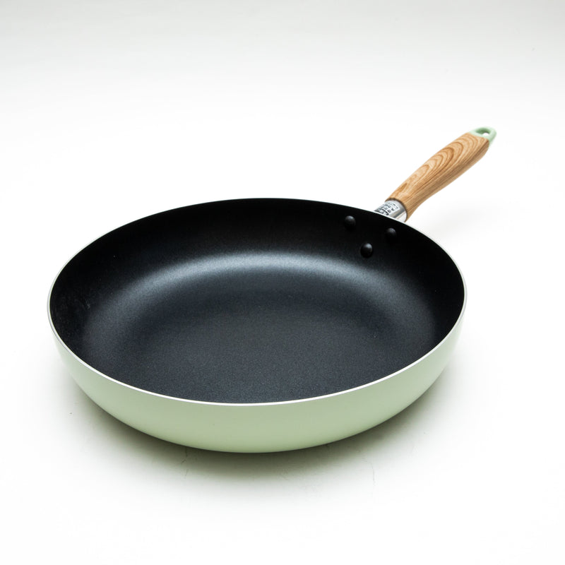 Frying Pan (Non-Stick/Fluorine Coating/Compatible with Induction & Gas Cooktops/28cm/48x28x10cm/SMCol(s): Green)