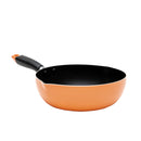 22cm Non-Stick Flouroine Coating Frying Pan - Orange