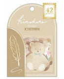 Hitokoto Teddy Bear Can Write Message Stickers
