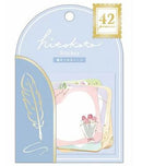 Hitokoto Flower Square Write-on Message Stickers