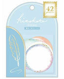 Hitokoto Round Write-On Message Stickers 42pcs
