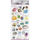 Kamio Otonano-Zukan Gold Leaf Minerals Sticker
