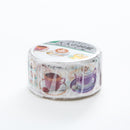 Kamio Otonano-Zukan Washi Masking Tape Tea Individual Package
