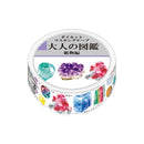 Kamio Otonano-Zukan Die-Cut Minerals Masking Tape 