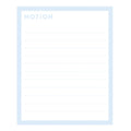 Memo Pad Refills (Ruled/For Clipboard/8.5x10.5cm (60 Sheets/Feuilles)/Kamio Japan/MOTiON/SMCol(s): Blue,White)