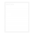 Memo Pad Refills (Ruled/For Clipboard/8.5x10.5cm (60 Sheets/Feuilles)/Kamio Japan/MOTiON/SMCol(s): Grey,White)