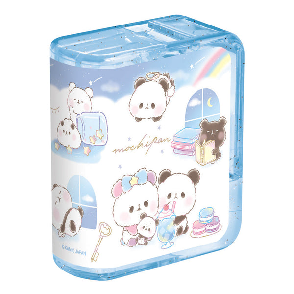 Tape Dispenser (Book-Shaped/Mochimochi Panda/2.5x5.5x6.4cm/Kamio Japan/SMCol(s): Blue)