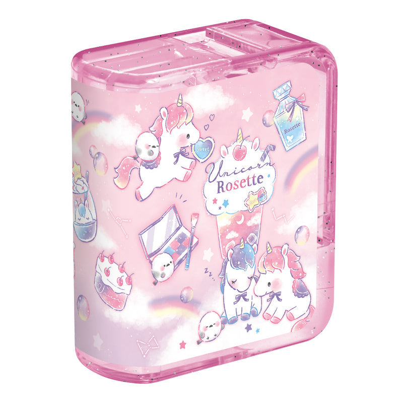 Tape Dispenser (Book-Shaped/Unicorn Rosette/2.5x5.5x6.4cm/Kamio Japan/SMCol(s): Pink)