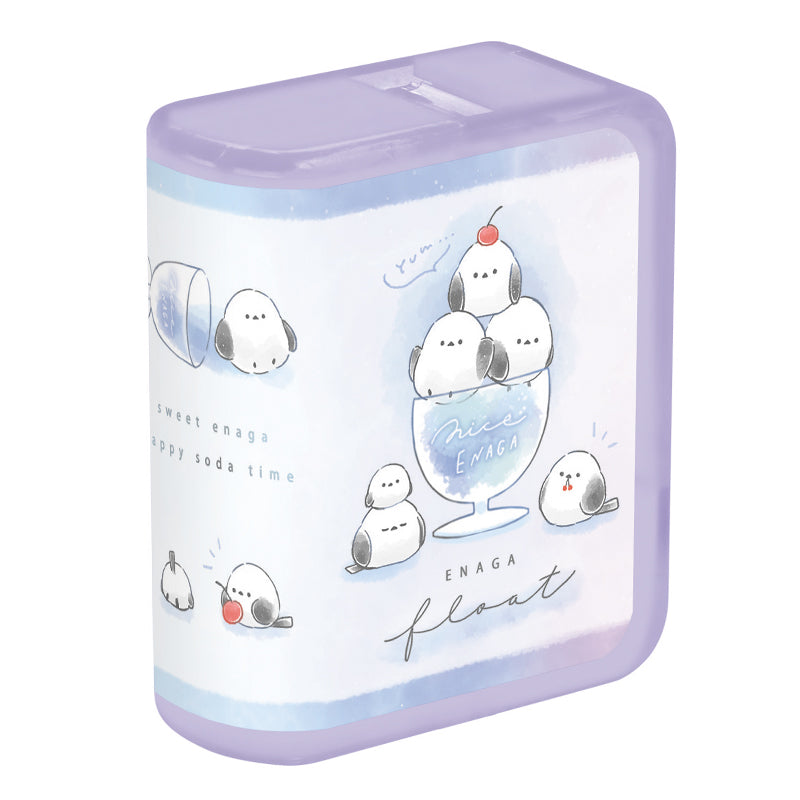 Tape Dispenser (Book-Shaped/Long-Tailed Tit Float/2.5x5.5x6.4cm/Kamio Japan/SMCol(s): Purple)