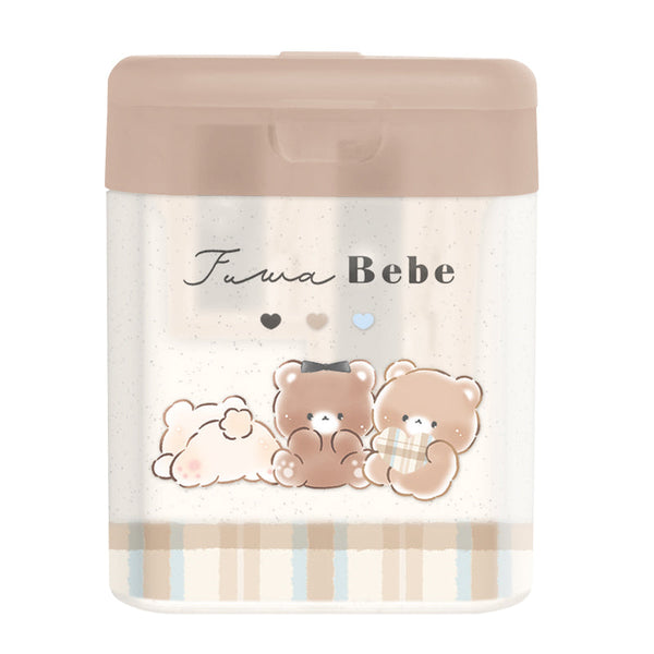 Pencil Sharpener (2-Hole: Soft, Hard Pencil Lead/Fuwafuwa Bebe/3x4x5cm/Kamio Japan/SMCol(s): Beige)