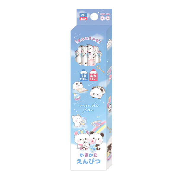 Pencils (2B/Mochimochi Panda/Hexagonal/Round/Red Lead/Black Lead/Kamio Japan/SMCol(s): Blue,PInk)