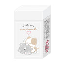 Eraser (With You Cat/1.4x2.5x4.8cm/Kamio Japan/SMCol(s): Grey)