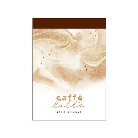 Kamio Special Days 70 Sheets Cafe Latte 2 Designs Mini Memo Pad