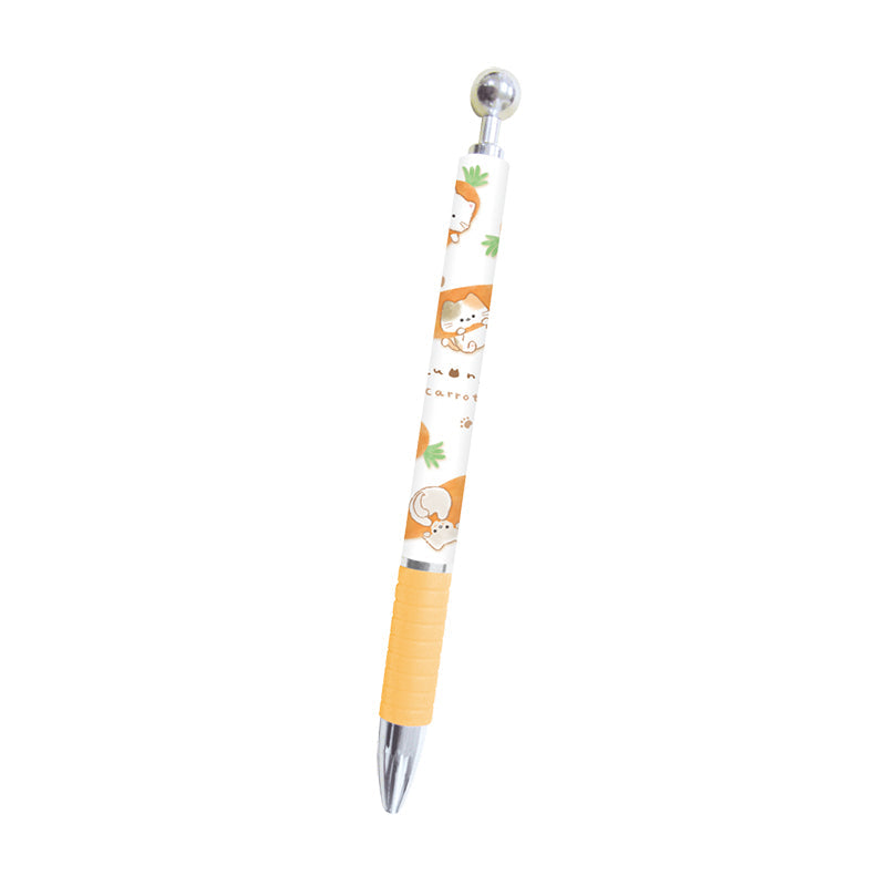 Mechanical Pencil (0.5mm/Mogunyan Cat/Carrot/14.5cm/Ø1cm/Kamio Japan/SMCol(s): White,Orange)