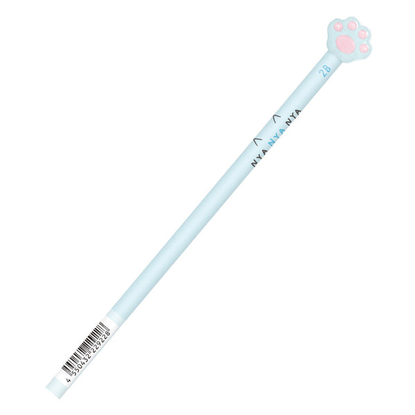 Pencil (2B/With Paw-Shaped Mascot/"NYA NYA NYA"/Black/Kamio Japan/SMCol(s): Blue)