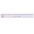 Ruler (Cat Paw/"NYA NYA NYA"/15cm/0.2x2.1x18cm/Kamio Japan/SMCol(s): Purple)