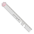 Ruler (Cat Paw/Yurunya Cat/Monochrome/15cm/0.4x3.5x21cm/Kamio Japan/SMCol(s): Grey)