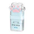 Eraser (With Roller for Cleaning/Cat Paw/"NYA NYA NYA"/1x9x13.5cm/Kamio Japan/SMCol(s): Blue)