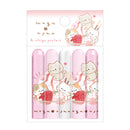 Pencil Caps (Mogunyan Cat/Strawberry Parfait/4.7cm/Ø1cm (5pcs)/Kamio Japan/SMCol(s): Pink,Light Pink,Clear)
