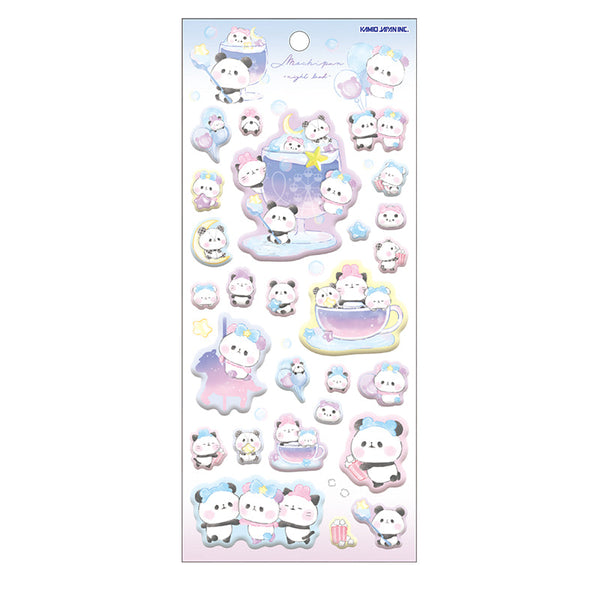 Stickers (Super Squishy/Mochi Panda/Amusement Park/Sheet Size: H22xW10cm/Kamio Japan/SMCol(s): Blue)