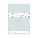 Crux (28 Sheets) A5 Fluffy Long-Tailed Tit Saddle Stitch Vertical Lines Ruled Notebook
