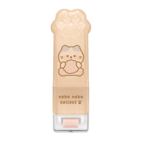 Eraser (With Roller for Cleaning/Translucent Cap/Cat Paw/Neko Neko Collect Cats/1.3x2x7.5cm/Crux/SMCol(s): Beige)