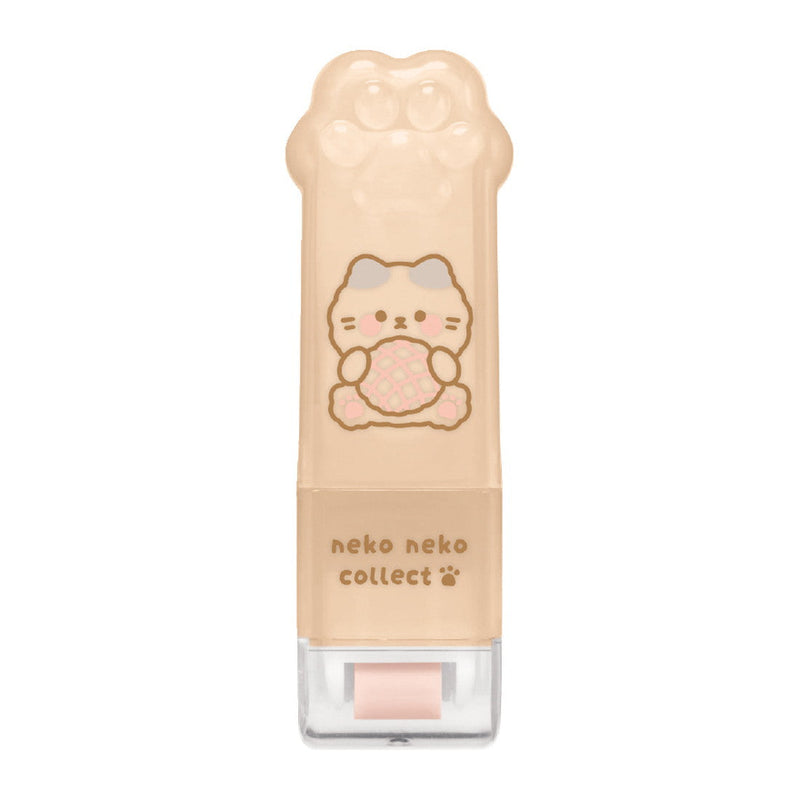 Eraser (With Roller for Cleaning/Translucent Cap/Cat Paw/Neko Neko Collect Cats/1.3x2x7.5cm/Crux/SMCol(s): Beige)