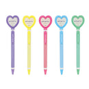 Epoch Chemical Heart With Locket 0.8mm Ballpoint Pen Lavender