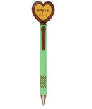 Epoch Chemical 0.5mm With Locket Heart Mechanical Pencil - Green, Brown