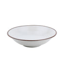 16.3cm Brown Rim Lightweight Shallow Bowl