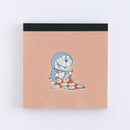 Green Flash Doraemon Memo Pad Square Time Cloth